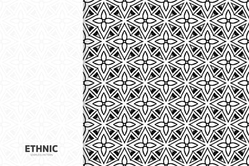 Obraz premium Seamless tribal texture geometric design