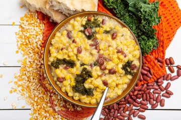 Cachupa, A hearty vegan delicious Cape Verdean stew packed with fresh, flavor veggies, traditional...