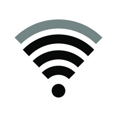 Wifi icon. Simple wifi connection vector illustration. white background