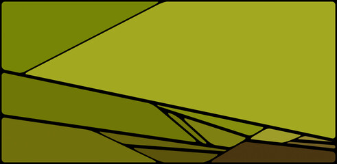 Colorful illustration with black space. Abstract geometric pattern. Mosaic background. Geometrical multicolored shapes.