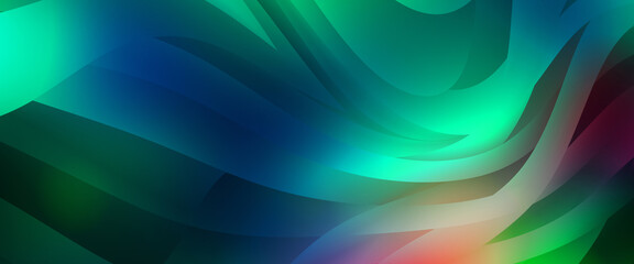 Abstract background with colorful gradient. Vibrant graphic wallpaper with stripes design. Fluid 2D illustration of modern movement.