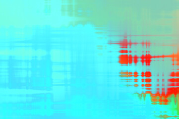 Abstract background. Geometrical elements on aged grunge texture. Graphic illustration with different color patterns.