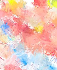 Brushed Painted Abstract Background. Brush stroked painting. Strokes of paint. 2D Illustration.