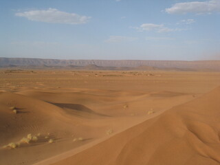 Fototapeta na wymiar beautiful view of desert in Morocco design for travel and adventure concept
