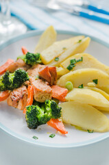 Stewed vegetables with chicken