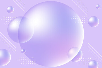 シャボン玉　幾何学模様　背景素材　紫