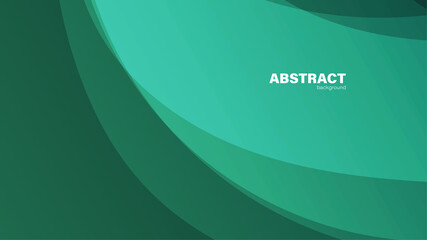 Abstract green fluid shape modern background with copy space, vector.