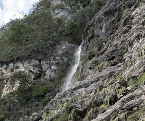 Fototapeta na wymiar Cachoeira do Lajeado - Lapinha da Serra, Minas Gerais