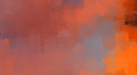 Background with crossed wild brush strokes. Colorful and vibrant illustration. Painted art. Creative abstract painting.
