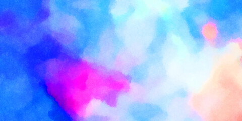 Watercolor painted background. Abstract Illustration wallpaper. Brush stroked painting. 2D Illustration.