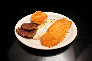 Eggs Sausage Hash Browns