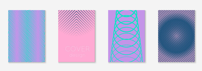 Obraz premium Modern catalog with minimalist geometric line and trendy shapes.