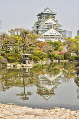 Fototapeta na wymiar 大阪城の日本庭園
