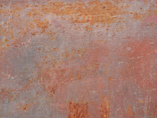 Brown with red with blue and green color rust stain on white and gray metal surface , Abstract...