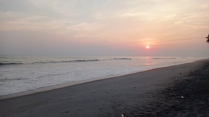 Atardecer en la playa