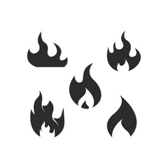 Fire flame  icon vector illustration design