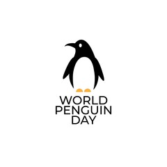 WORLD PENGUIN DAY. April 25. Vector Illustration