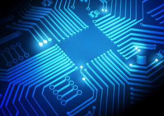 Circuit technology background with hi-tech digital