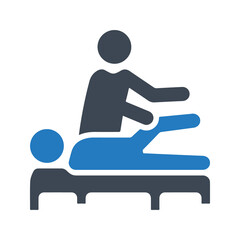 Physiotherapy icon, vector & glyph