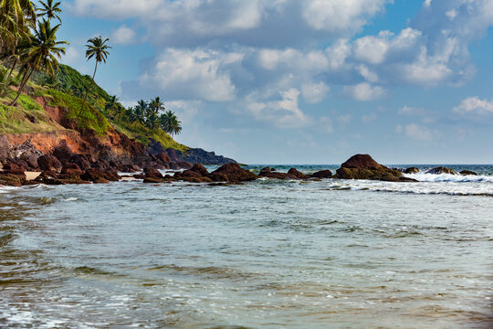 Beautiful Sinquerim Beach of Goa, Famous tourist destination, Goa, India