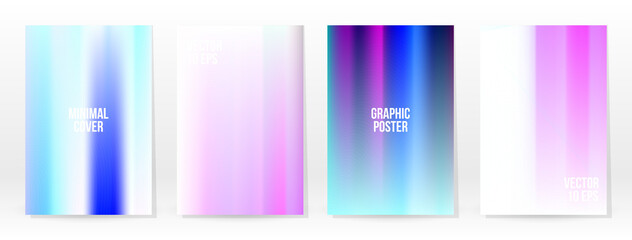 Holographic Poster Set Iridescent Technology Cover
