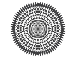 Mandala Design, Luxury Mandala, vector illustration, Round Mandala on white background.