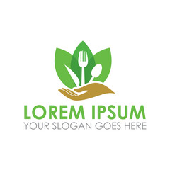 nature food vector , restaurant logo