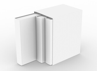 empty hardcover book mockup