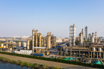 Naklejka premium Chemical plant