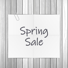 Notepad Spring sale text