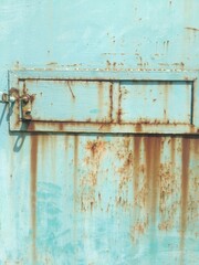 old rusty metal door