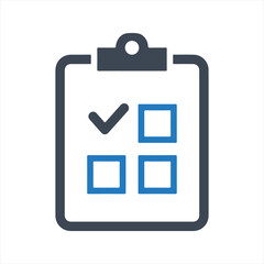 Clipboard icon. Appointment request icon, vector & glyph