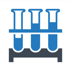 Clinical analysis icon, vector & glyph