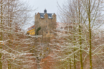 Schlosspark Ballenstedt im Winter