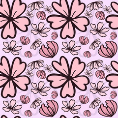 Floral Seamless Pattern Vector