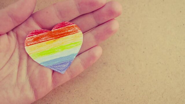 Flag LGBT pride community, Gay culture symbol, Homosexual pride. Rainbow flag sexual identity	
