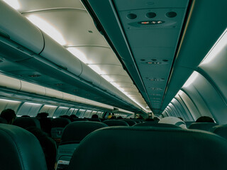 interior of the airplane