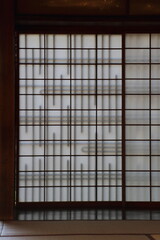 日本の伝統的な家屋　障子