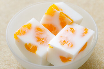 みかん牛乳寒天
