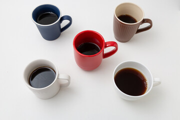 コップ, マグカップ, コーヒー, 珈琲