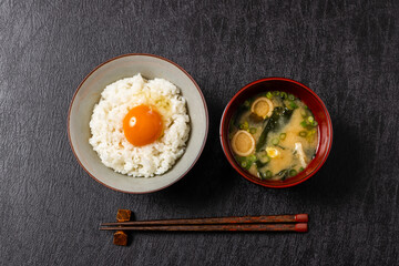 ごはんとおかず　Side dishes of rice japanese food