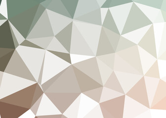 Abstract color Low-Polygones Generative Art background illustration