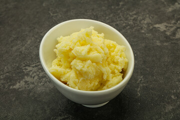 Mashed potato in the bowl