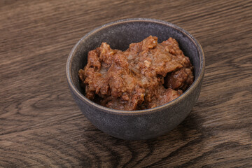 Gurmet venison stew with spices