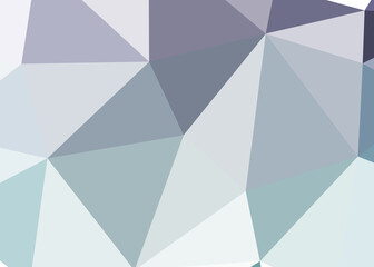 Fototapeta premium Abstract color Low-Polygones Generative Art background illustration