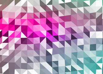 Abstract color Low-Polygones Generative Art background illustration