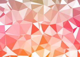 Fototapeta premium Abstract color Low-Polygones Generative Art background illustration