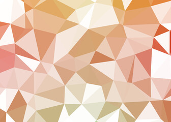 Fototapeta premium Abstract color Low-Polygones Generative Art background illustration
