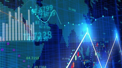 4k digital data globe;a scientific tech data network surrounding planet earth conveying connectivity;complexity and data flood of digital age.Business Data wall;Financial figures.network numbers.