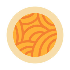 noodle soup tasty single isolated icon with flat style